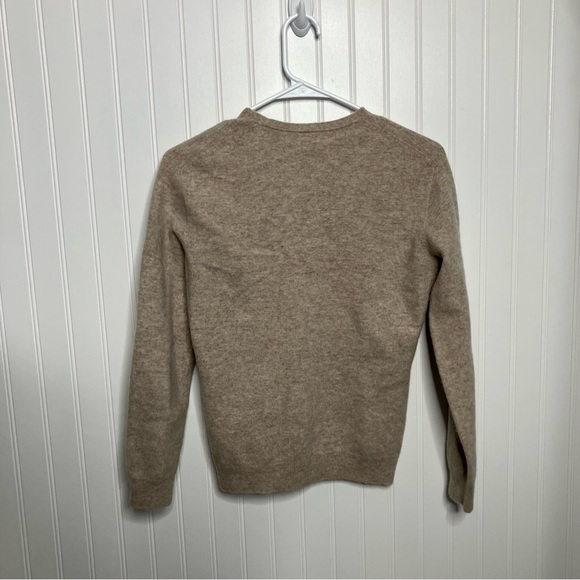 SOPHIA YANG Womens Merino Wool Minimalist Sweater V-neck Pullover Large - Picture 6 of 6